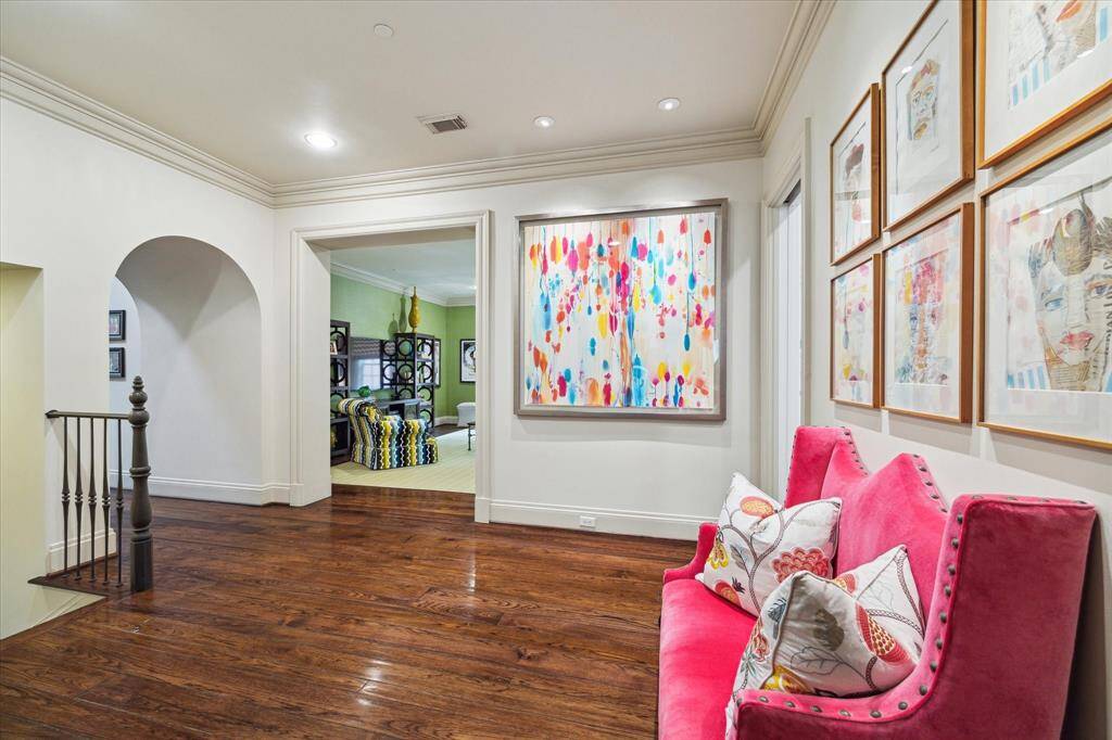 The other wing of the house features three ensuite secondary bedrooms, laundry room, a fabulous family tv room/den and a home office.