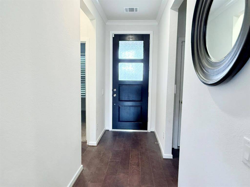 This home includes pebble tech garage floor, smart home features, include wider doors, easier to reach light switches and accessibility living functions inside every home
