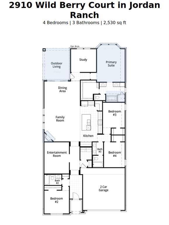 2910 Wild Berry Ct - Floor Plan!
