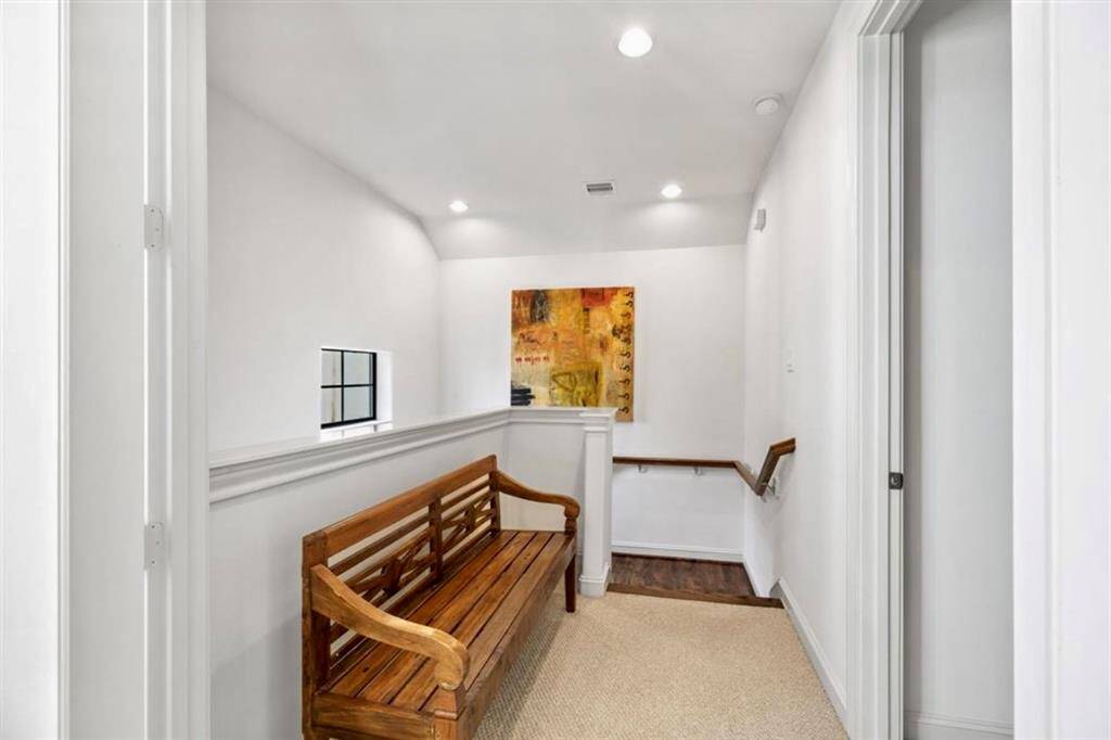 well-appointed stair landing