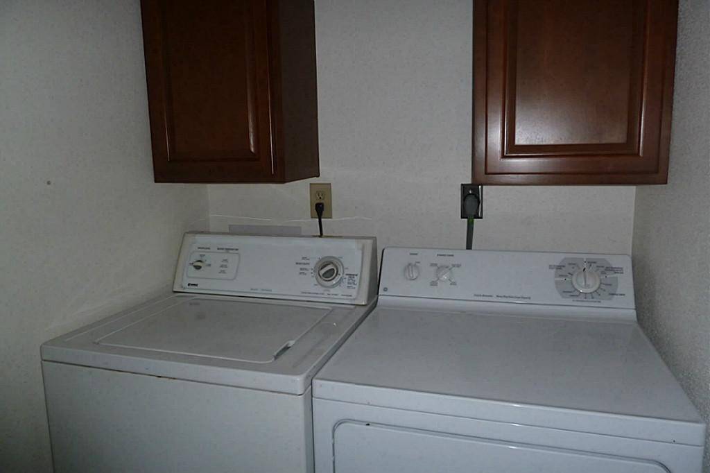 Washer & dryer are included and located in upstairs bathroom.