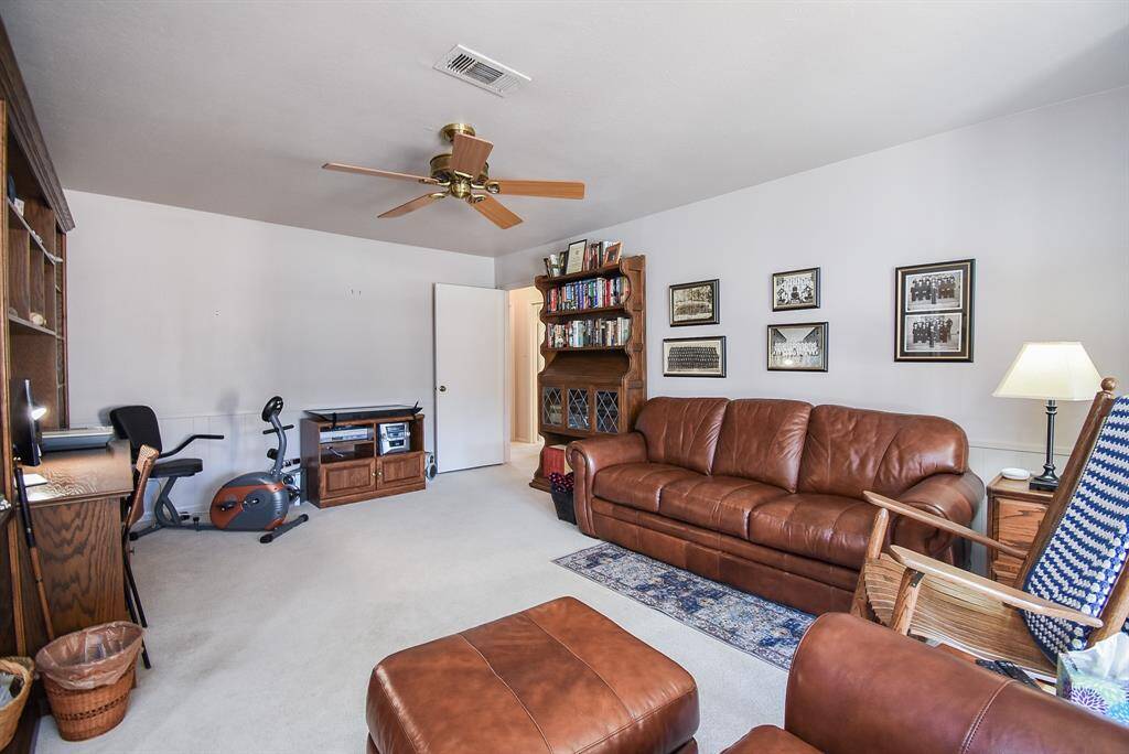 Large Den is adjacent to living room