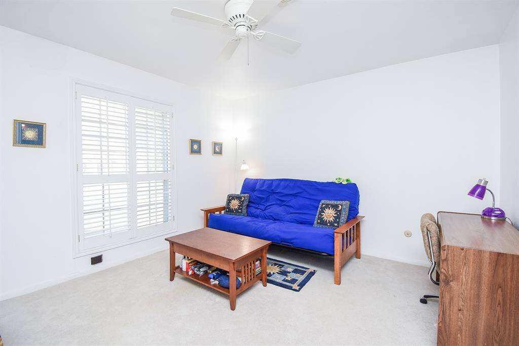 Bedroom 3 is currently being used as  a TV room