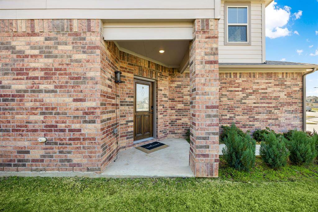 Front door and porch