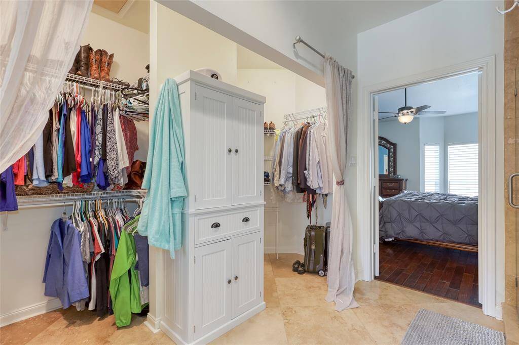 Primary closet