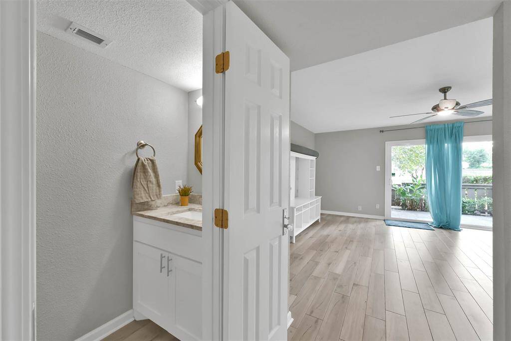 Half bath on main level.