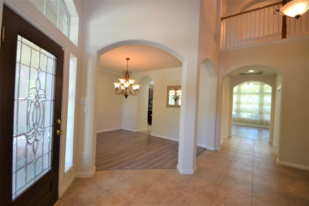 Study with French door on the right entry.