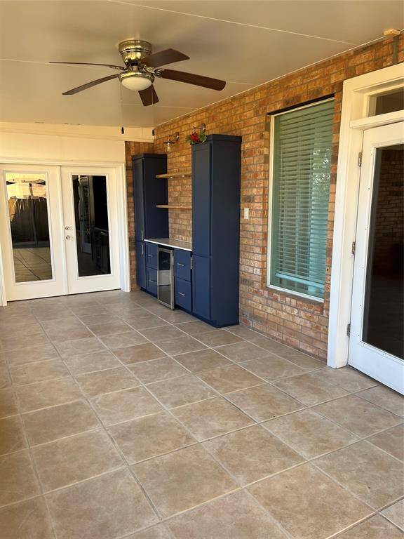French Doors off Living Room