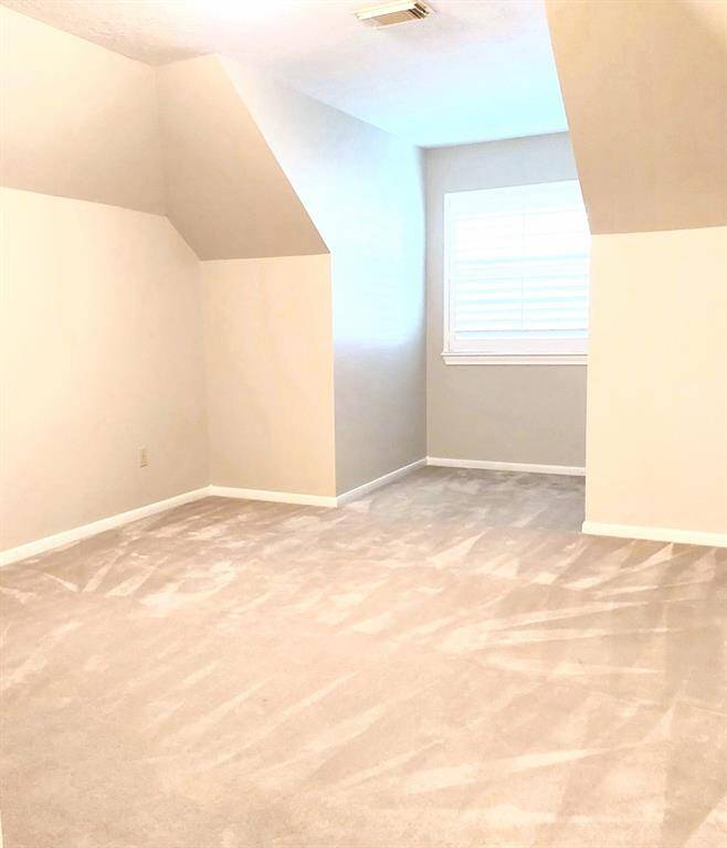 There is extra space in the renovated #2 bathroom.