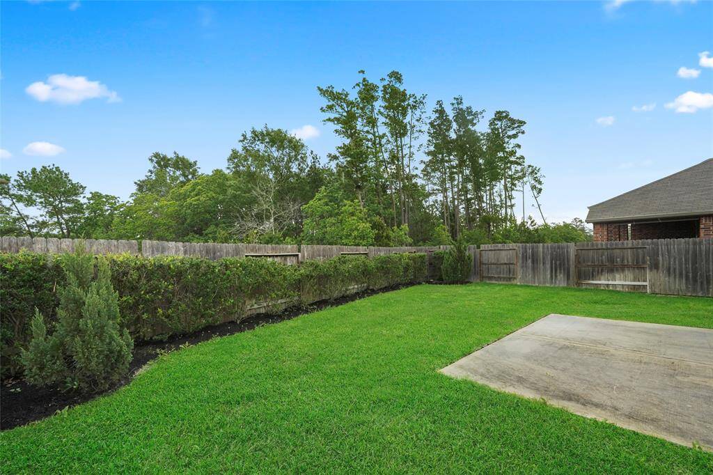 A 2nd view across yr fully fenced back yard, with lockable gates & good sized sloping patio, that faces shady North.