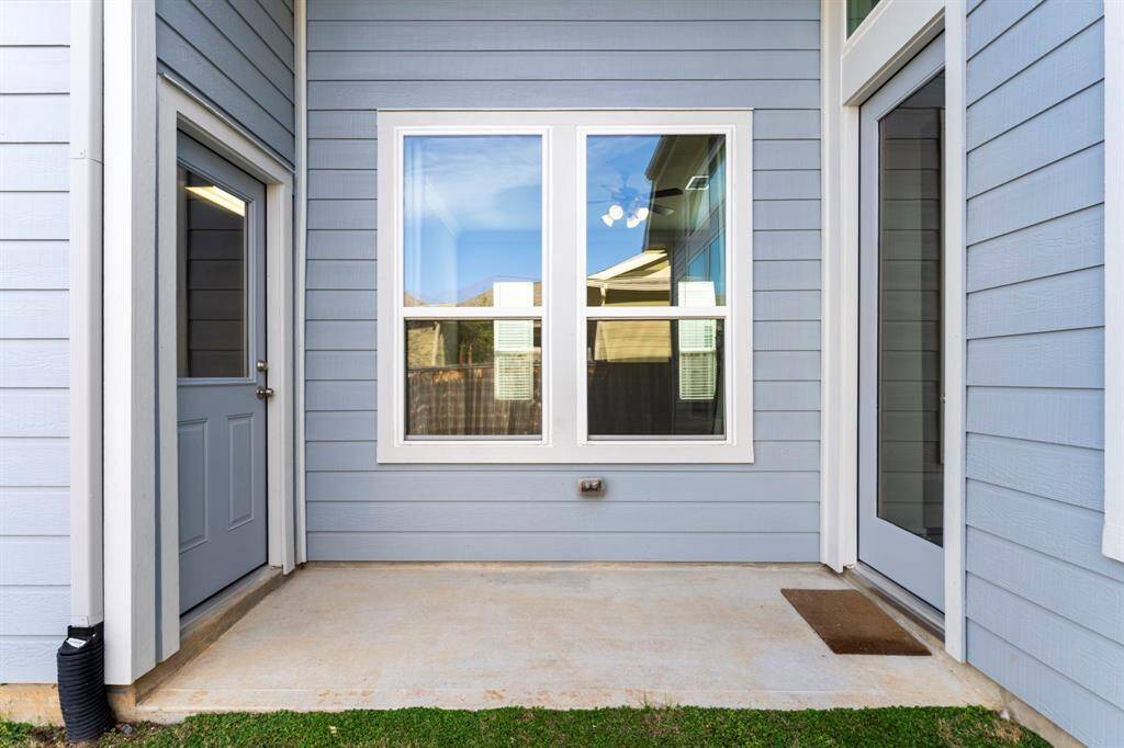 Covered back porch.