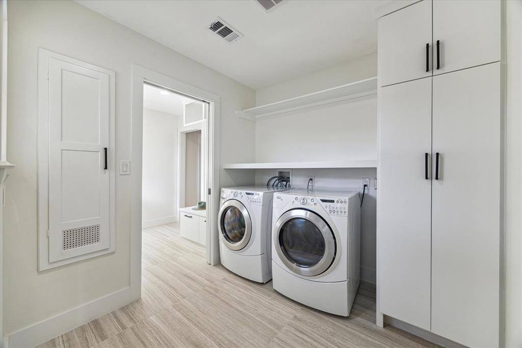 Laundry / Utility Room off garage and side door with lots of extra storage.