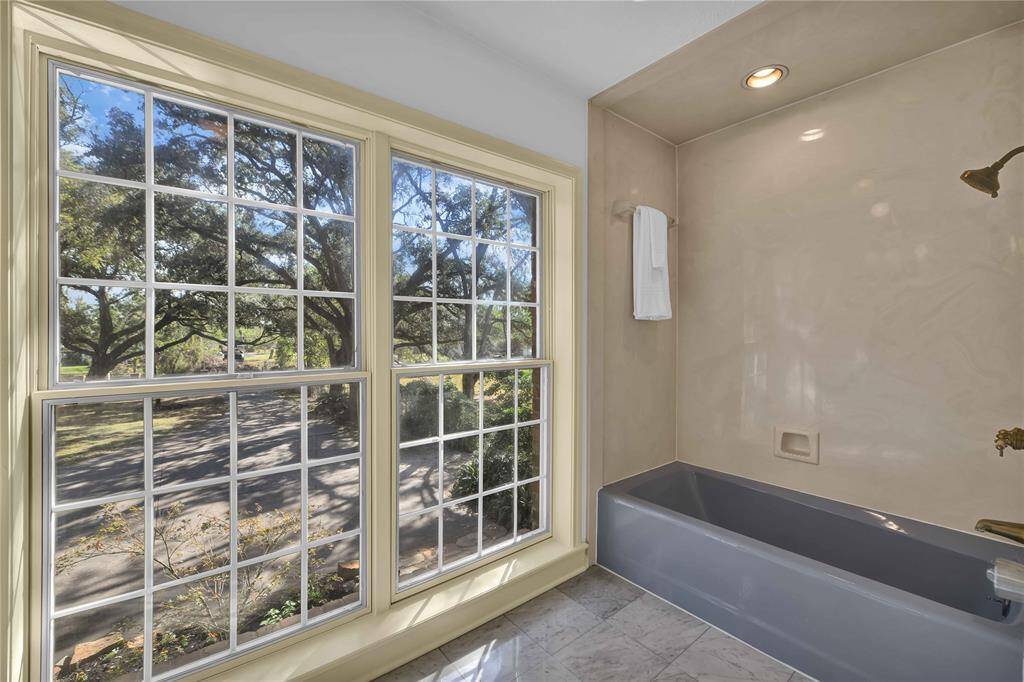 Driveway view from upstairs bathroom