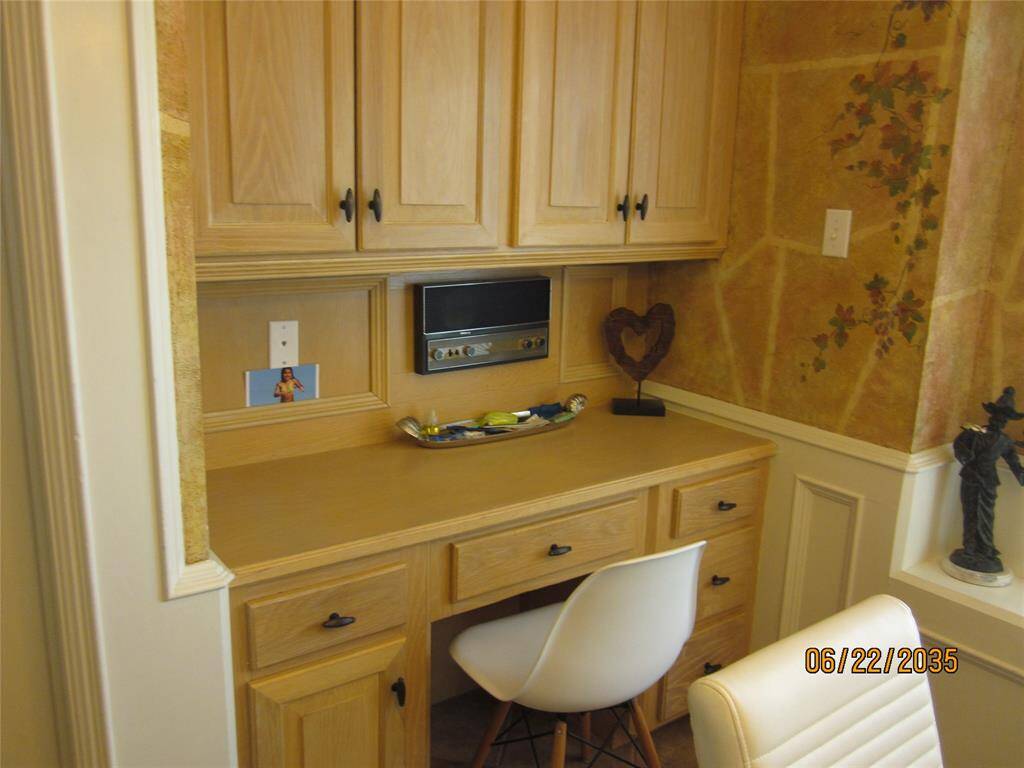 Work desk area in kitchen