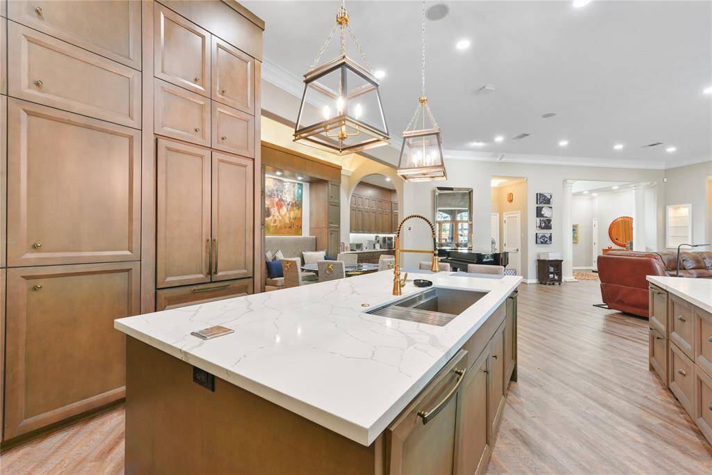 When the kitchen was completely renovated in 2022, all new finishes were introduced as well as this beautiful French gas range including vent hood above and pot filler.
