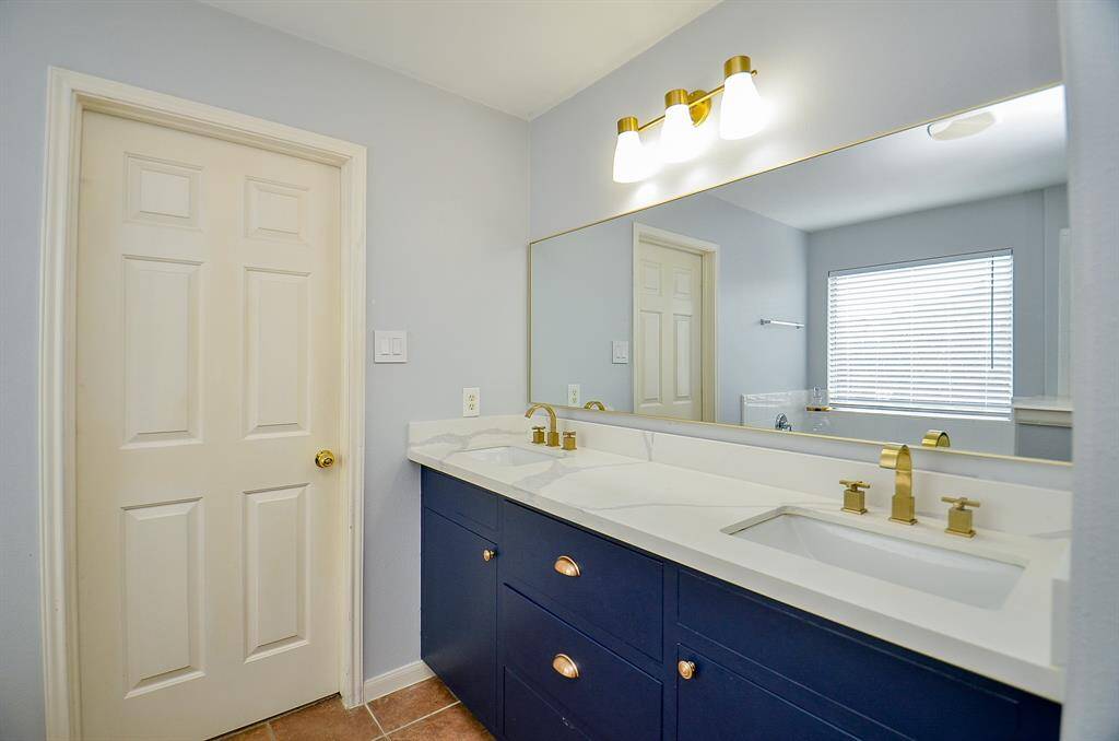A long, sleek countertop.