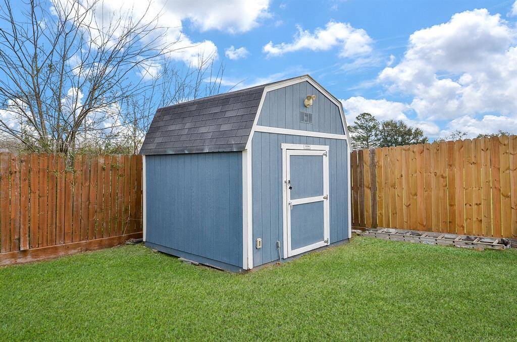 This shed isn't just a storage solution—it's a charming addition that elevates the overall beauty and functionality of your backyard.