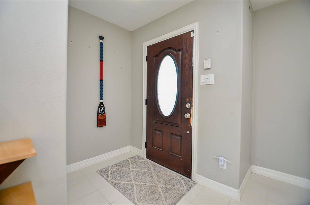 An interior view of an entryway.
