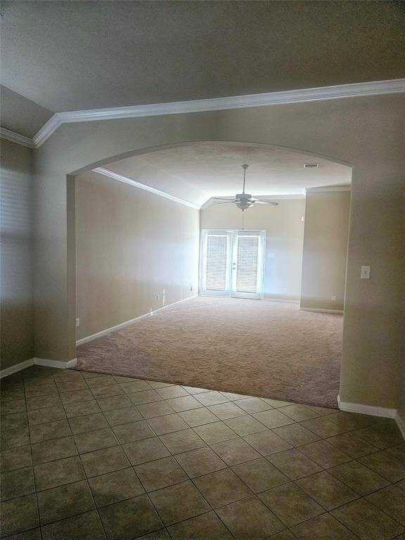 Spacious Family Room with Dining Area View