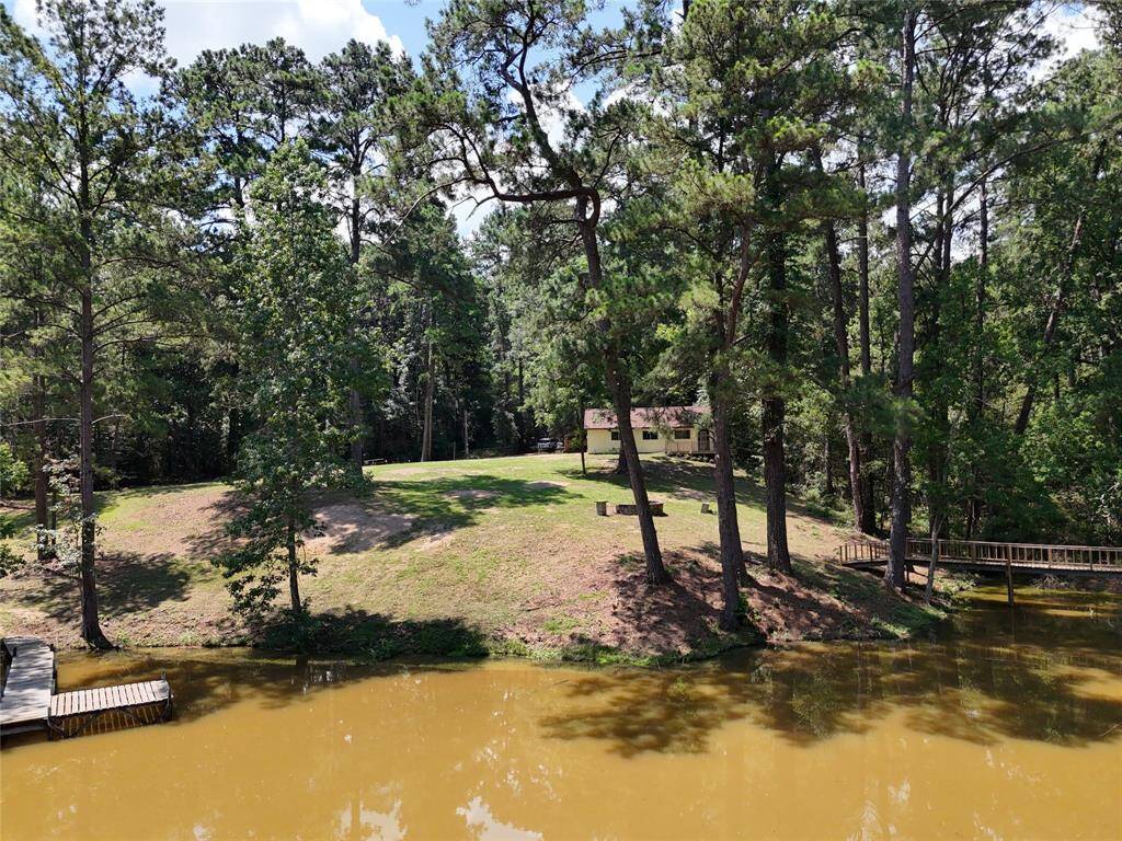 VIEW OF CABIN,FISHING PEIR AND BRIDGE
