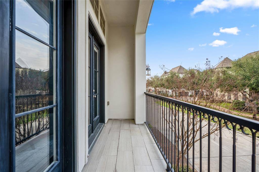 This covers balcony is spacious enough for patio furniture and a grill.