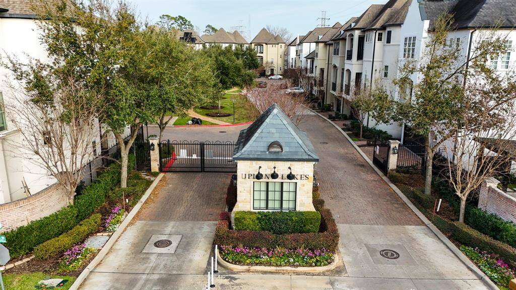 Private, gated entrance.