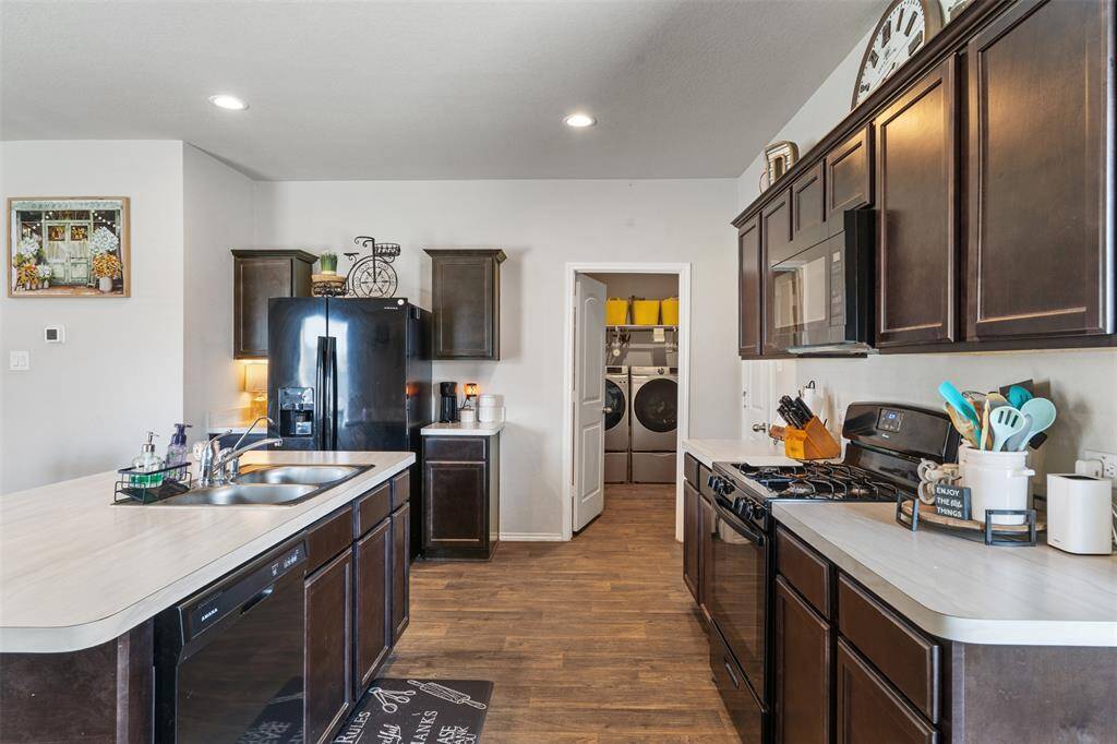 Refridgerator conveys with home. Plenty of storage space and pantry
