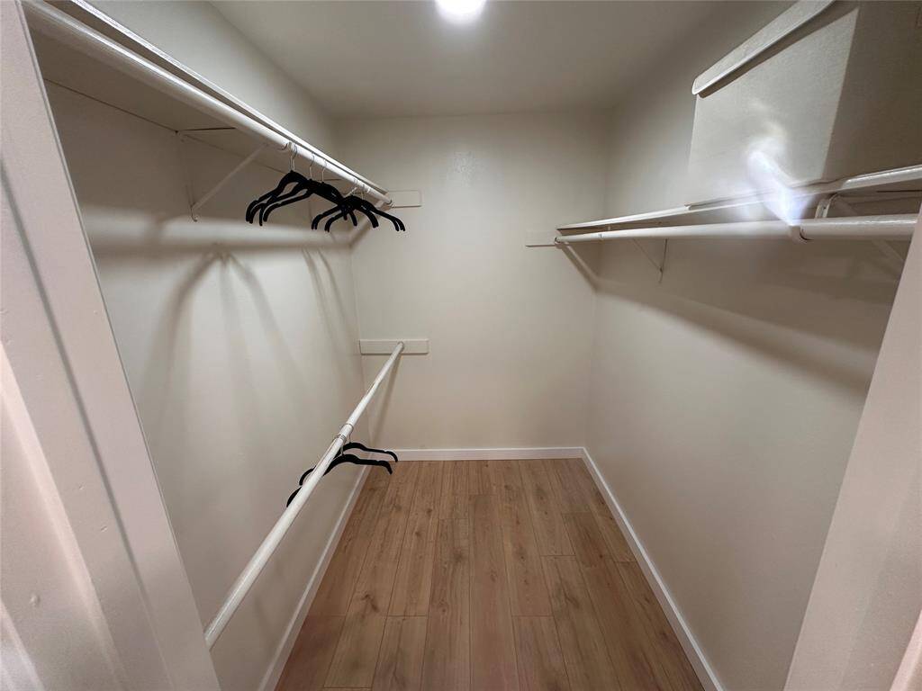 Walk in primary closet, plenty of space