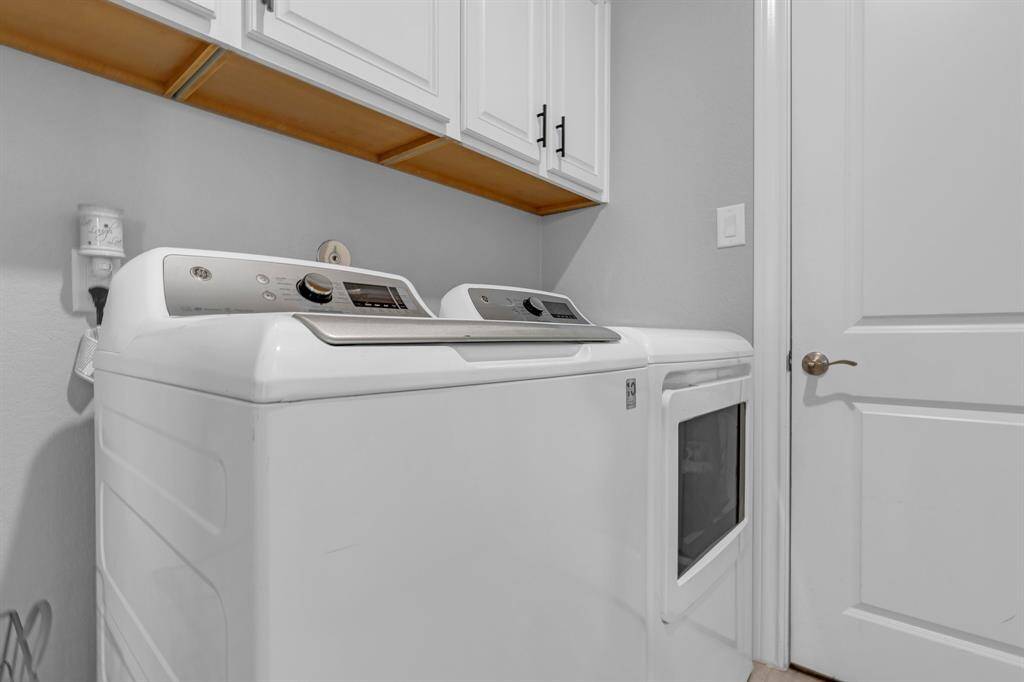 Conveniently located laundry room attached to the 3 car garage.