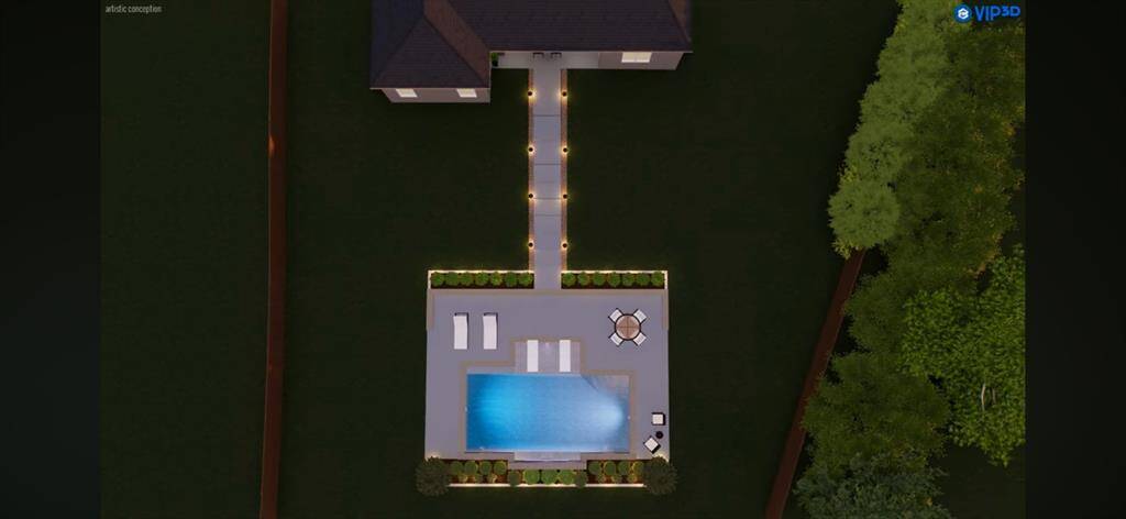 Please request video of pool renderings.