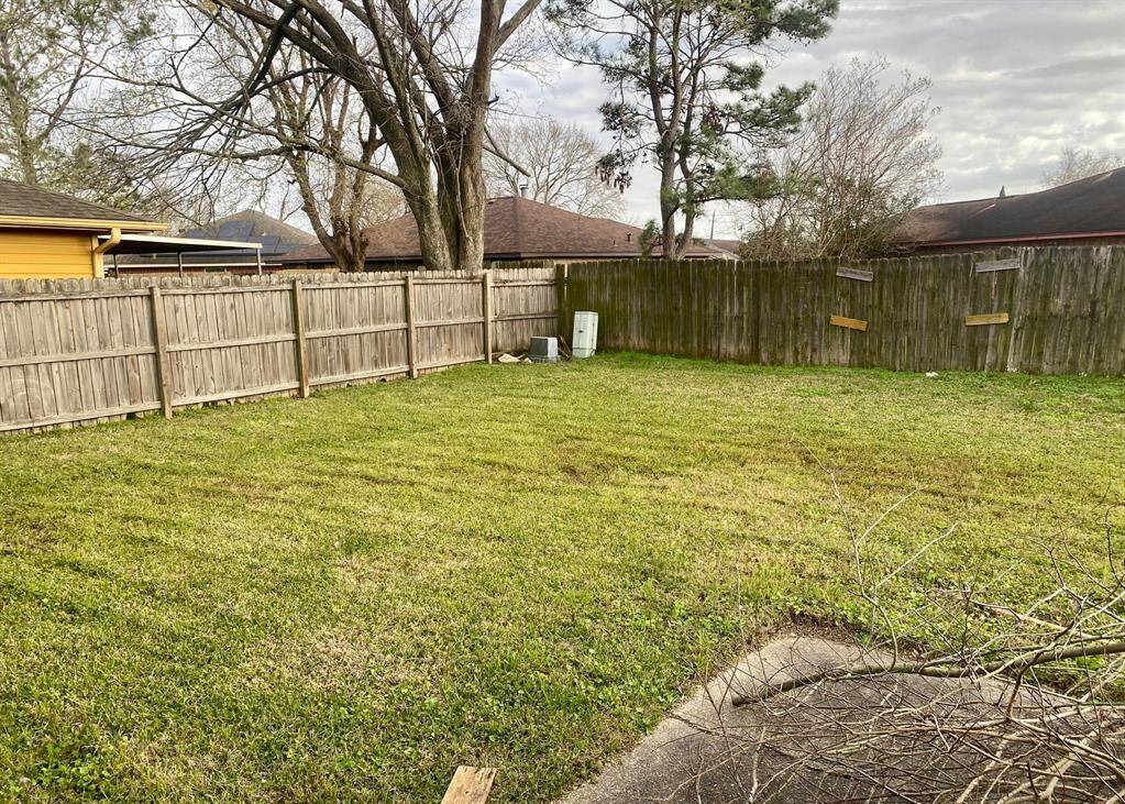 Backyard - fenced