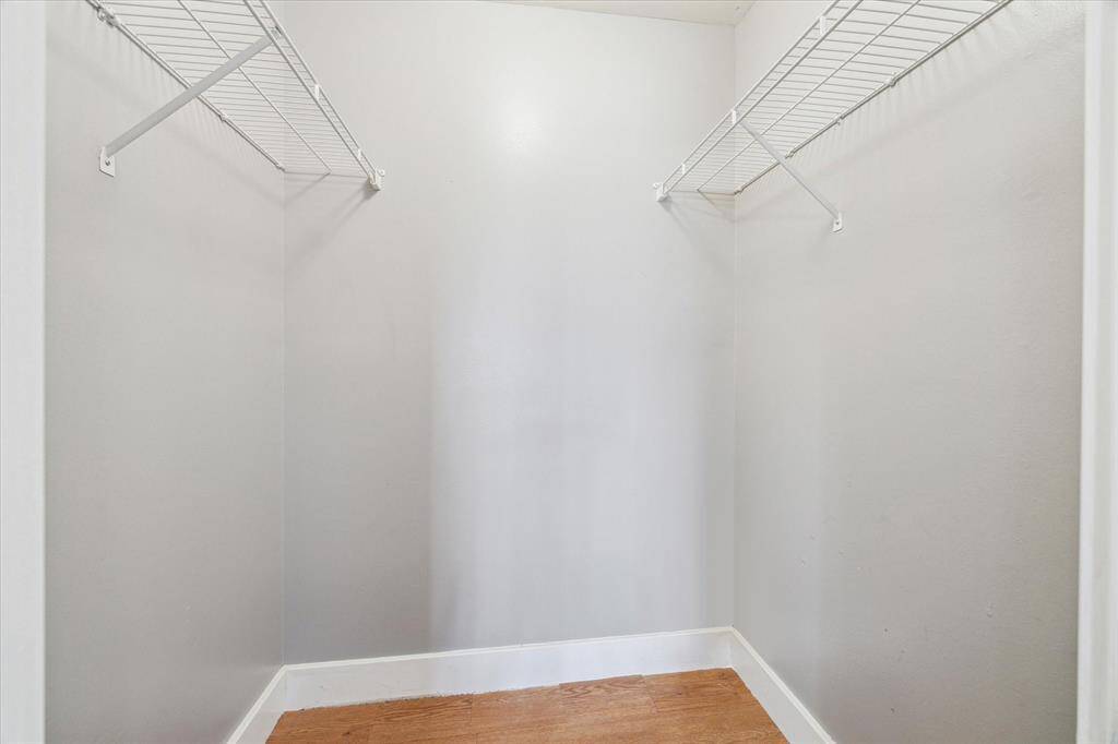 Shop until you drop! This walk-in closet can take it.