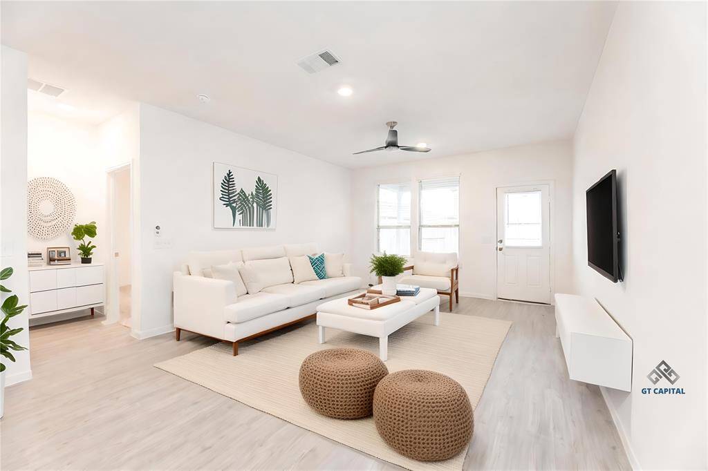 *Virtually staged photo of the living room.