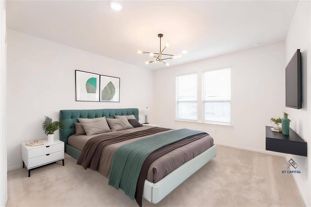 *Virtually staged photo of the primary bedroom