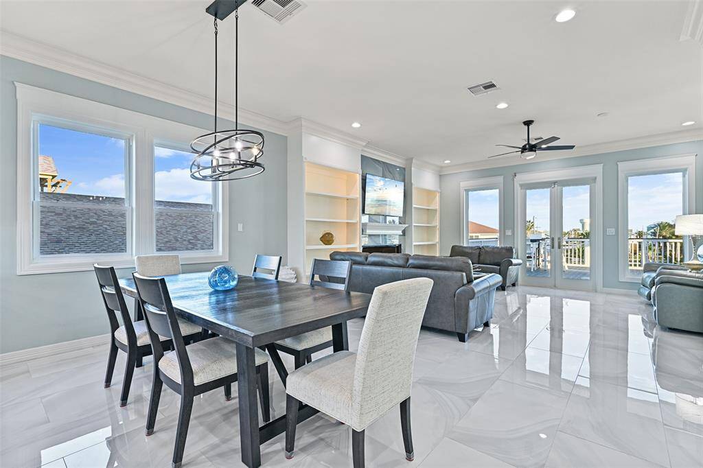 Dining area looking towards the living room