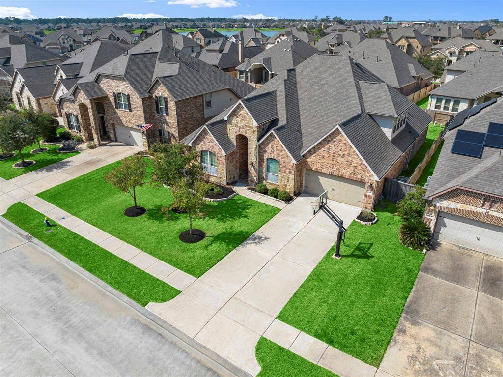 View of the backyard from above.