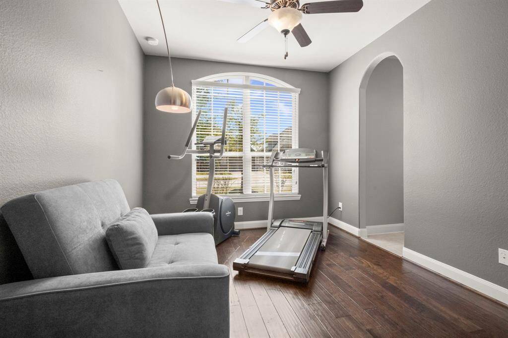 Each bedroom offers ample space, high ceilings, and plenty of natural light. Thoughtfully designed for relaxation, each room has blinds, ceiling fan and generous closets. They also have a full bathroom attached.