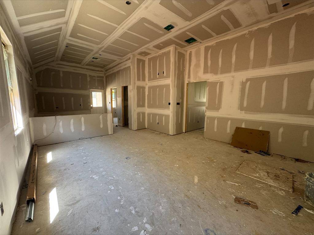 Open great room and dining area - still under construction!