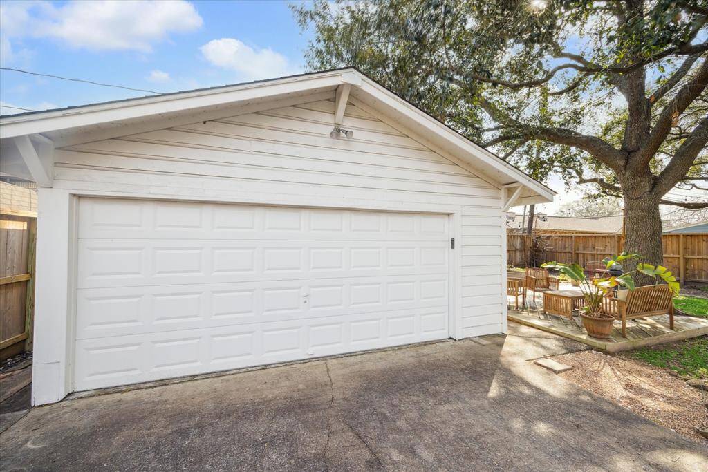 The home has an oversized 2 car garage.