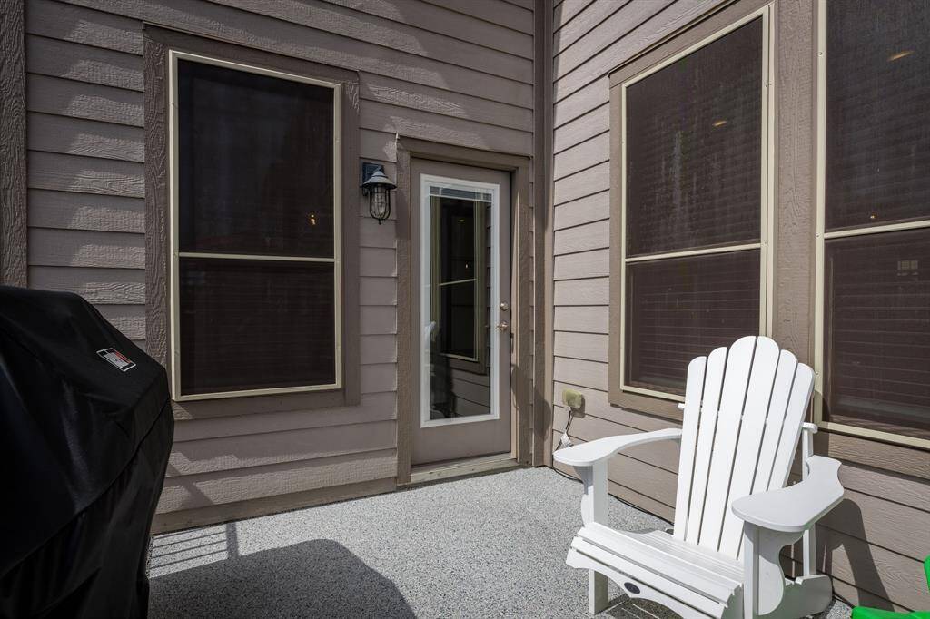 Nice big balcony just off the breakfast area and kitchen.  Deck flooring has a  Polyurea coating with a lifetime warranty.