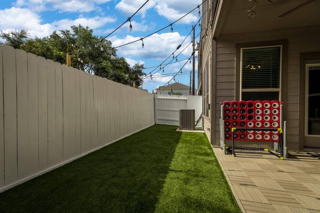 Nice big yard just off the first floor game room.