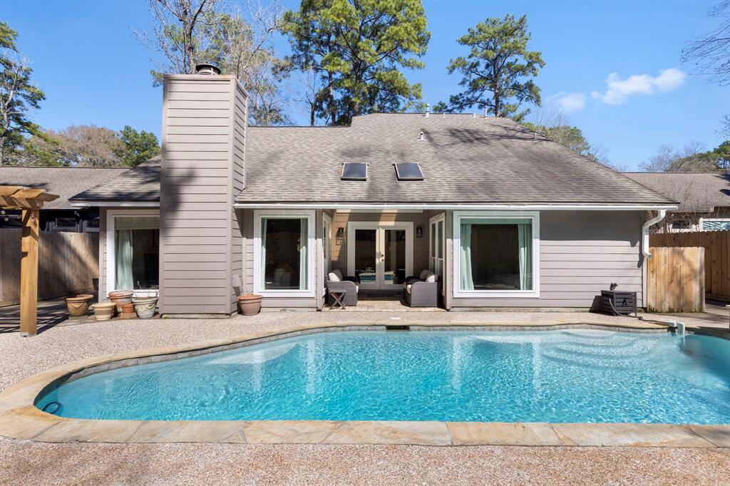 Low maintenance backyard with plenty of space for any gathering