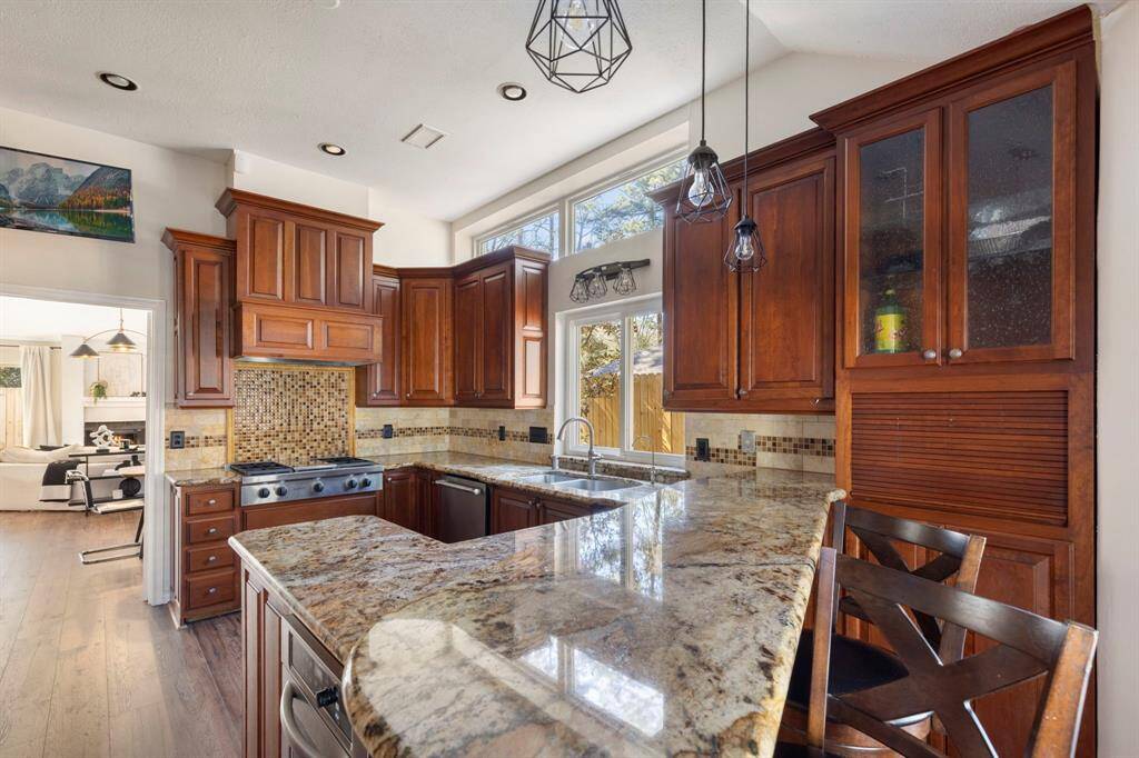 Custom cherry cabinets