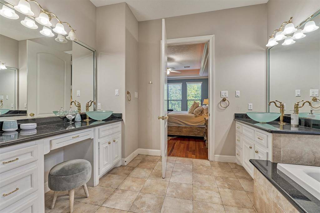 Clean lines and modern touches complete this space.