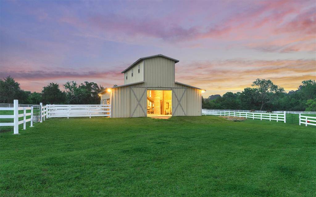 As well as turnouts for each of the three stalls, the property has two fenced acres for grazing horses.