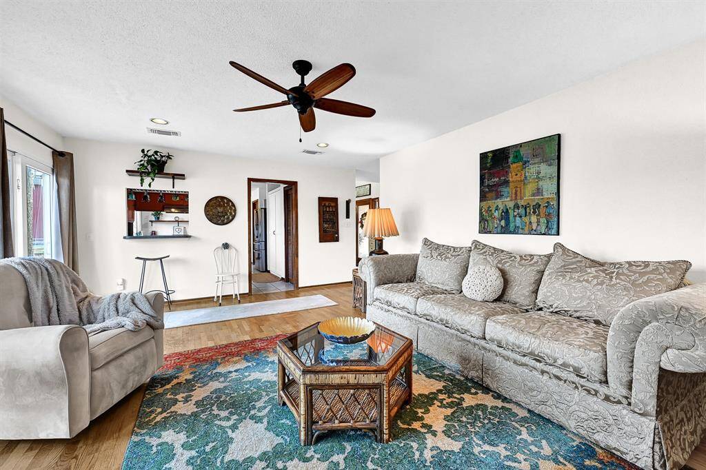 Family Room is located next to Kitchen