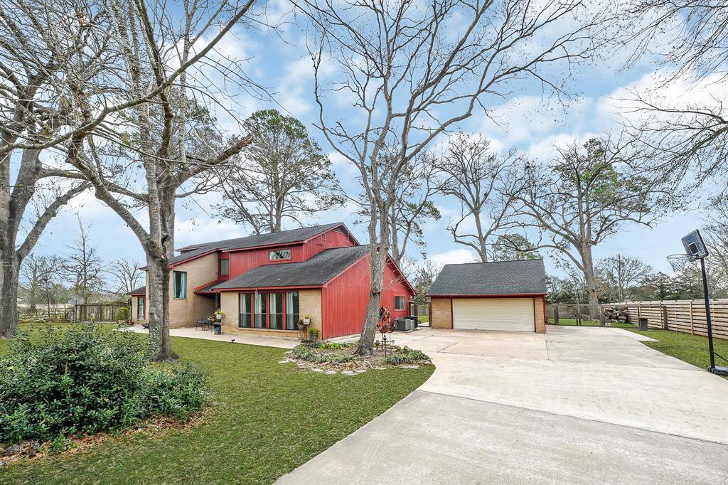 Detached two car garage with Mancave and Hobby Room..