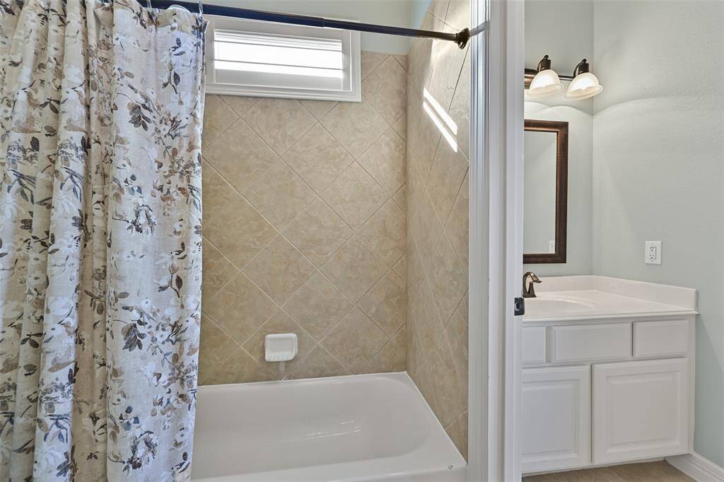 Shower area of the Jack & Jill Bath