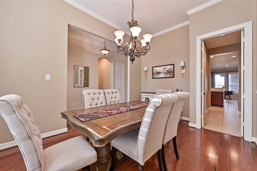 Another view of the Formal Dining showing the nook for a buffet table