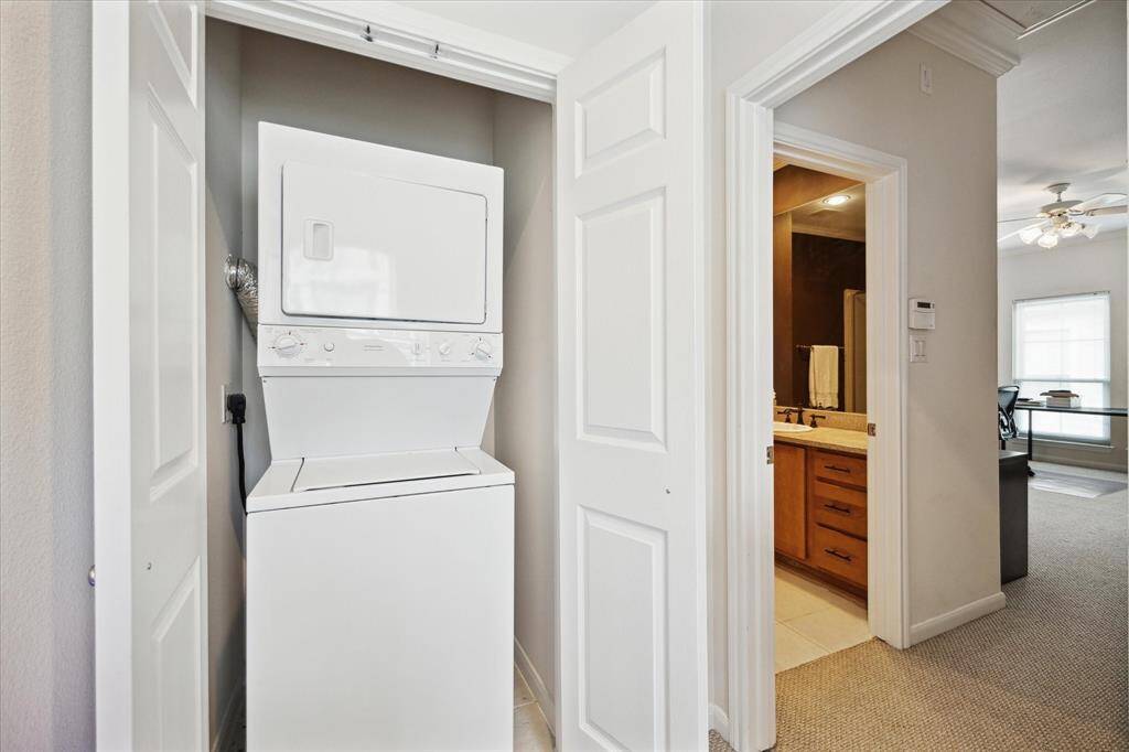 Yes this Washer & Dryer Stack Unit on the 3rd Floor  Stays!!!